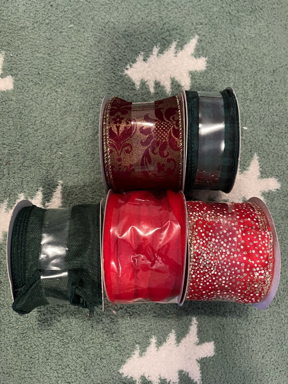 Celebrate It Red and Green Holiday Ribbon Bundle